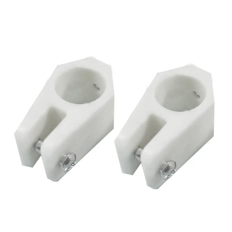 2Pcs Boat White Nylon 7/8'' 22mm Bimini Top Fitting Jaw Slide Pipe Clamp Round Tubing Deck Hardware 100 150mm dryer vent cleaning brush chimney lint remover bristle head nylon pipe fireplace inner wall