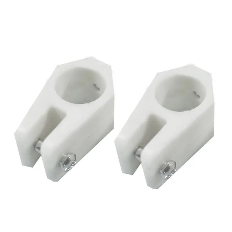 2Pcs Boat White Nylon 7/8'' 22mm Bimini Top Fitting Jaw Slide Pipe Clamp Round Tubing Deck Hardware 1pcs set stainless steel straw brush nylon straw cleaning brush fish tank pipe brush bottle suction tube glass tube brush