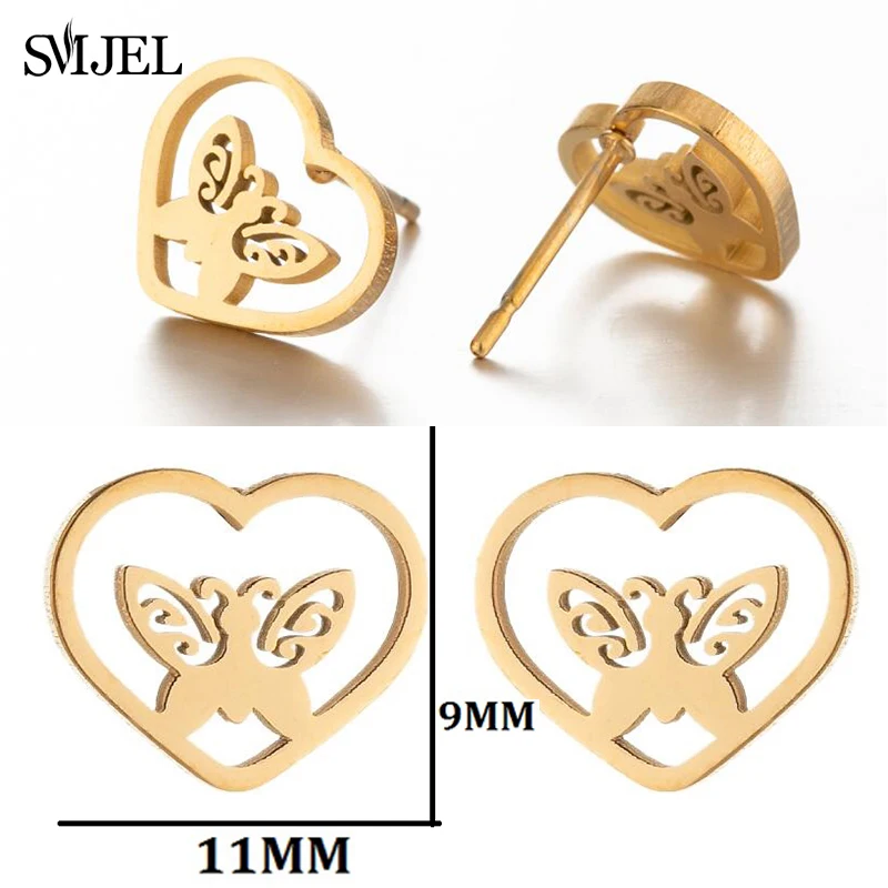 Winzige koreanische Edelstahl-Schmetterlings-Ohrstecker für Damen und Mädchen – Trend 2026 – Modischer Schmetterlings-Ohrring-Schmuck im Großhandel – Detail 27