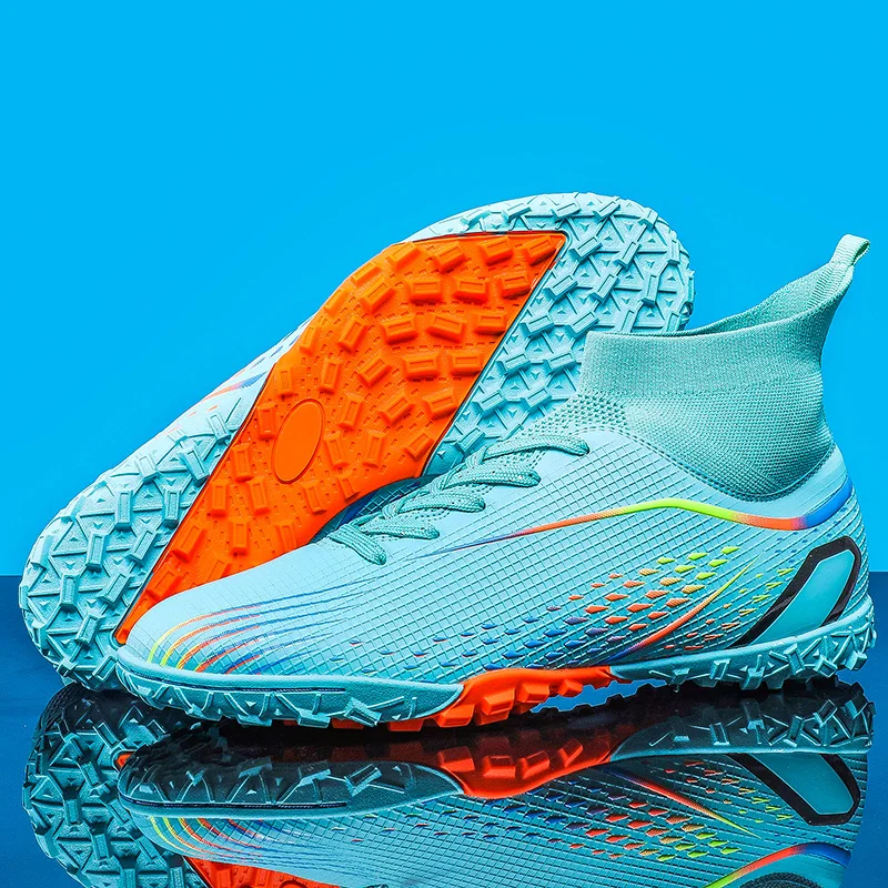 Professional Men's High Ankle Football Boots - Advanced Outdoor Soccer Cleats 2023 Edition