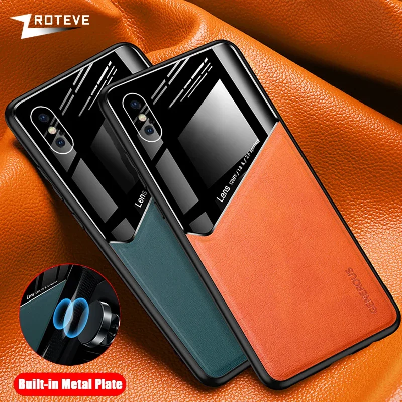 Zroteve Premium PU Leather Magnetic Hard Cover - Sleek Protective Phone Case
