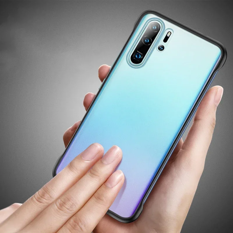 Luxury Borderless Translucent Ultra Thin Anti-Fall Shockproof Protective Phone Case