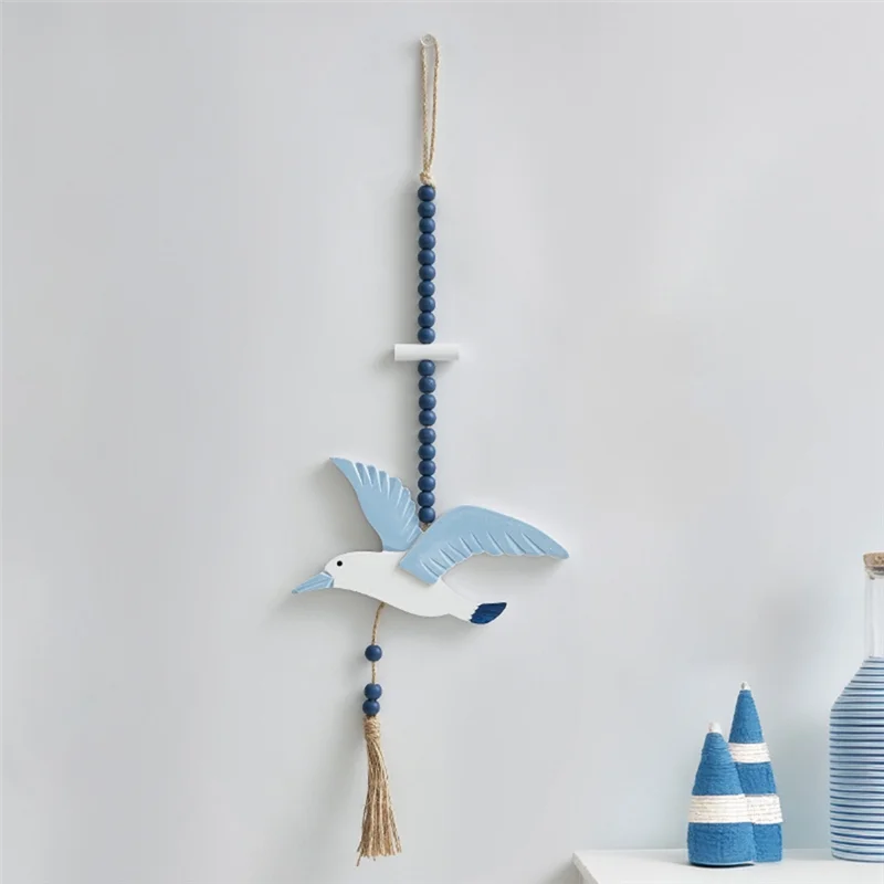 Hot Selling-Mediterranean Decoration Wall Hanging Seabirds Living Room Painted Seagulls Bird Cafe Wall Background Hanging Decora