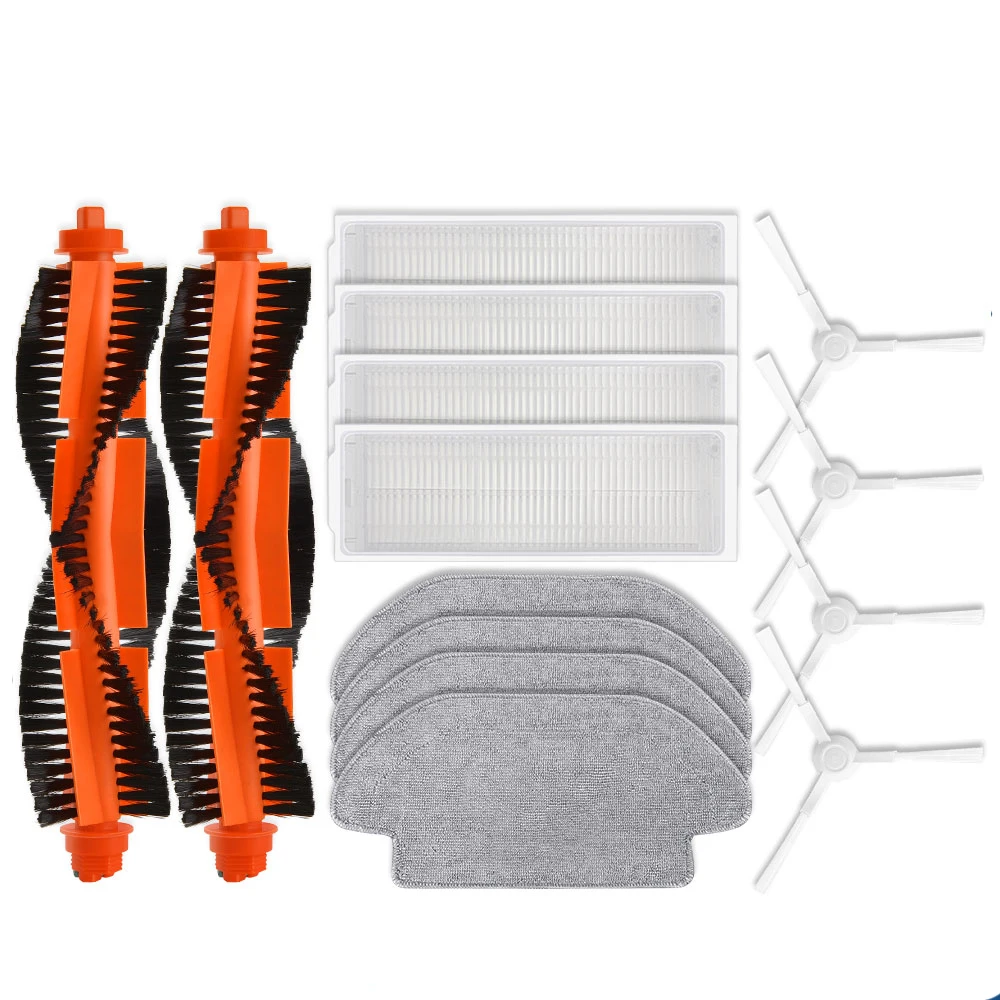 샤오미 로봇 진공 메인 사이드 브러시 필터 걸레, S10 S12 T12 B106GL/걸레 2S XMSTJQR2S / 3C B106CN 부품 액세서리 호환 