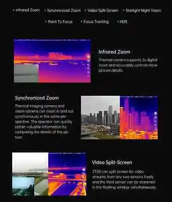 SIYI ZT30 Caméra Zoom 4K Laser 1.2km pour Drone