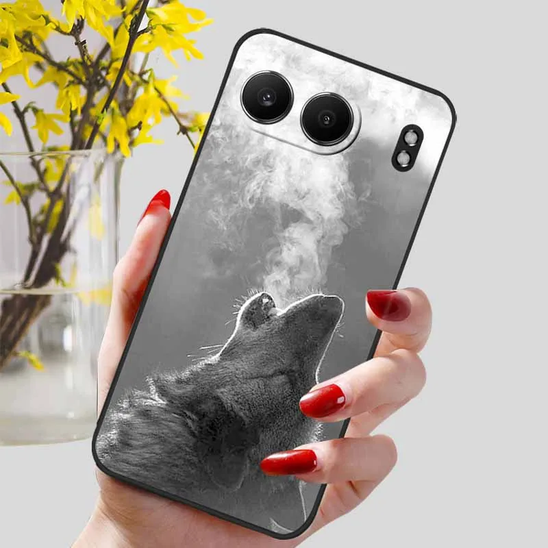 Luxury Silicone TPU Soft Bumper Case with Cute Cat Design for Oneplus Nord 4 - Premium Protective Cover