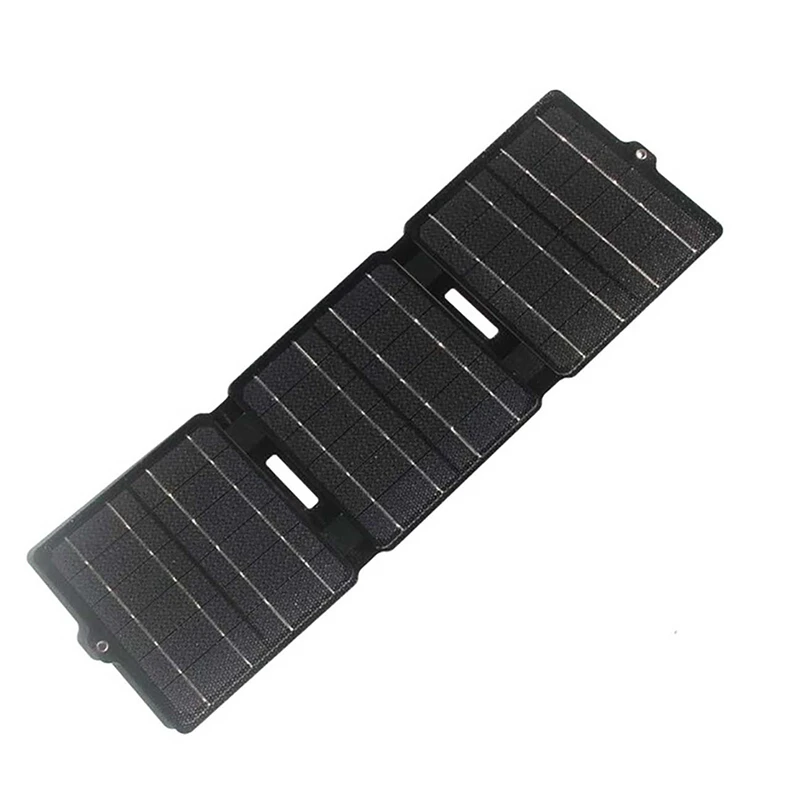 접이식 태양 전지 패널 휴대용 USB 충전기, 휴대폰 야외 하이킹 캠핑 등산용 접이식 태양 전지 충전 보조배터리, 100W