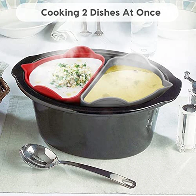 Slow Cooker Liners For 8 Quart - Silicone Slow Cooker Divider Insert For Crock  Pot Liners - AliExpress