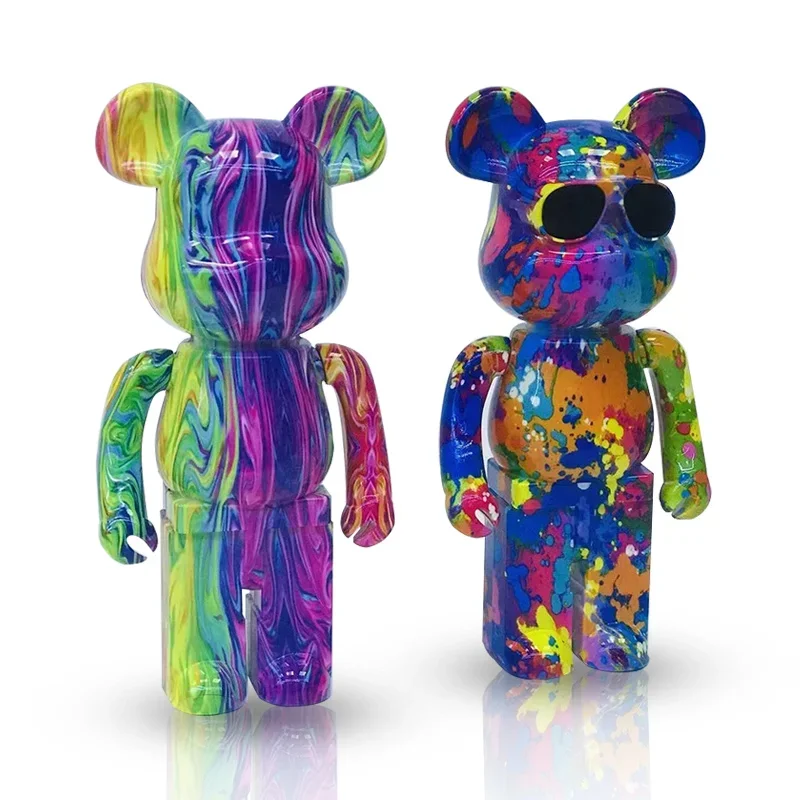 Graffiti Violent Bear Bluetooth Audio Home Decoration Card Small Audio Trend Teddy Bear Birthday Speaker Boy Gift