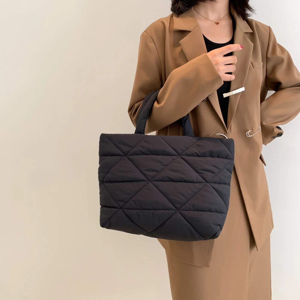 Bolso de viaje para mujer, bolso acolchado suave de nailon acolchado, bolsos  de mano informales para niñas FLhrweasw Nuevo