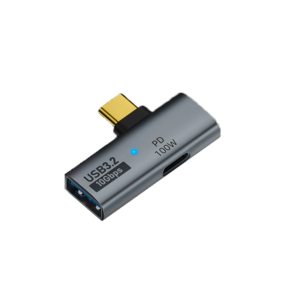 USB C타입 OTG 어댑터, 스팀 데크 스위치, 크롬캐스트 구글 TV, 맥북 PC 모바일과 호환, 100W PD 충전, 10Gbps, 2 인 1