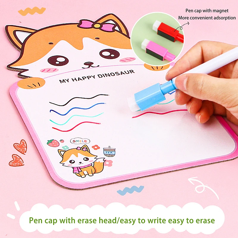 8Pcs Colorful white marker pens marker pens color marker pens pen marker Magnetic Whiteboard Dry Erase Marker Pens High-capacity Erasable Whiteboard Marker Pens Office School Supplies