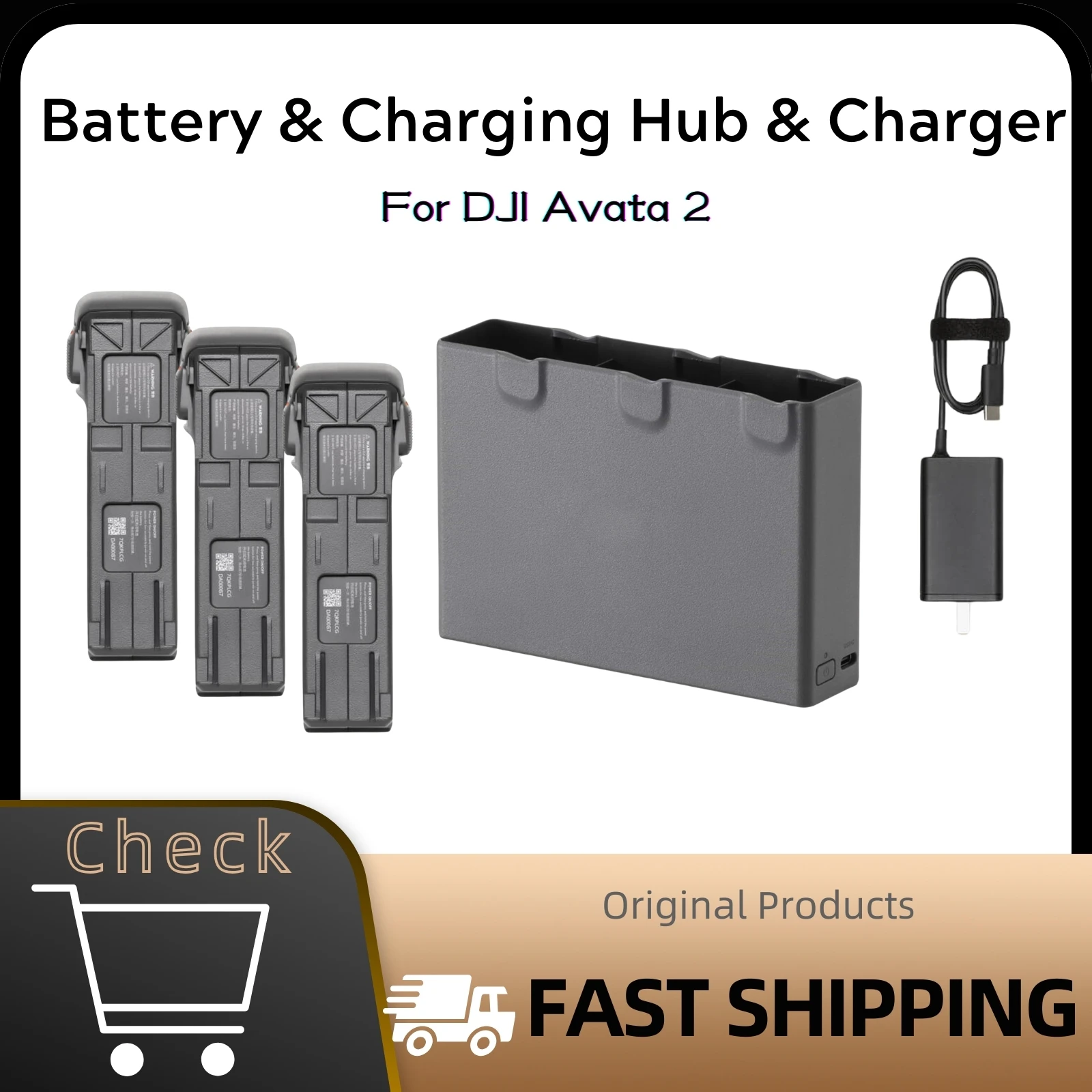2150 mAh Battery For DJI Avata2 Battery Charger Two-way Charging Hub Charge Case Kit Power Accessories