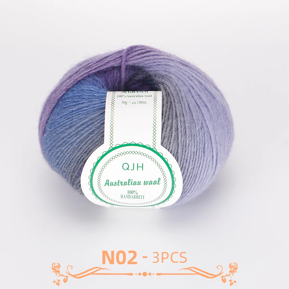 Fil à Crochet Dégradé De Couleur - Laine Pour Tricot Et Crochet - Référence 1155 - 3