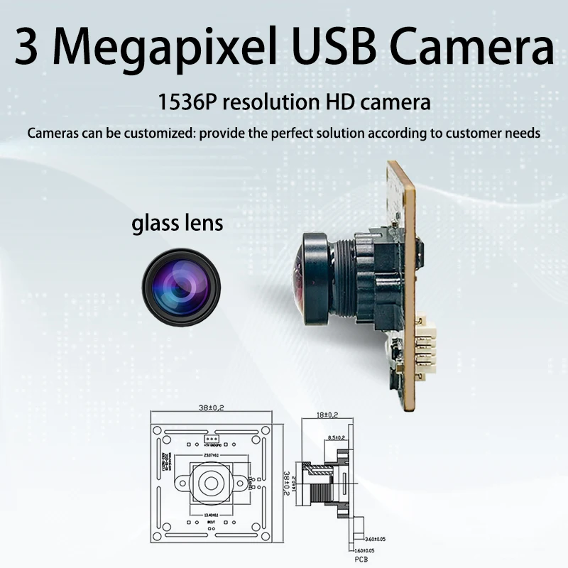 ALG 3M USB 김서림 방지 어안 카메라, 정적 인식 이미지 수집용