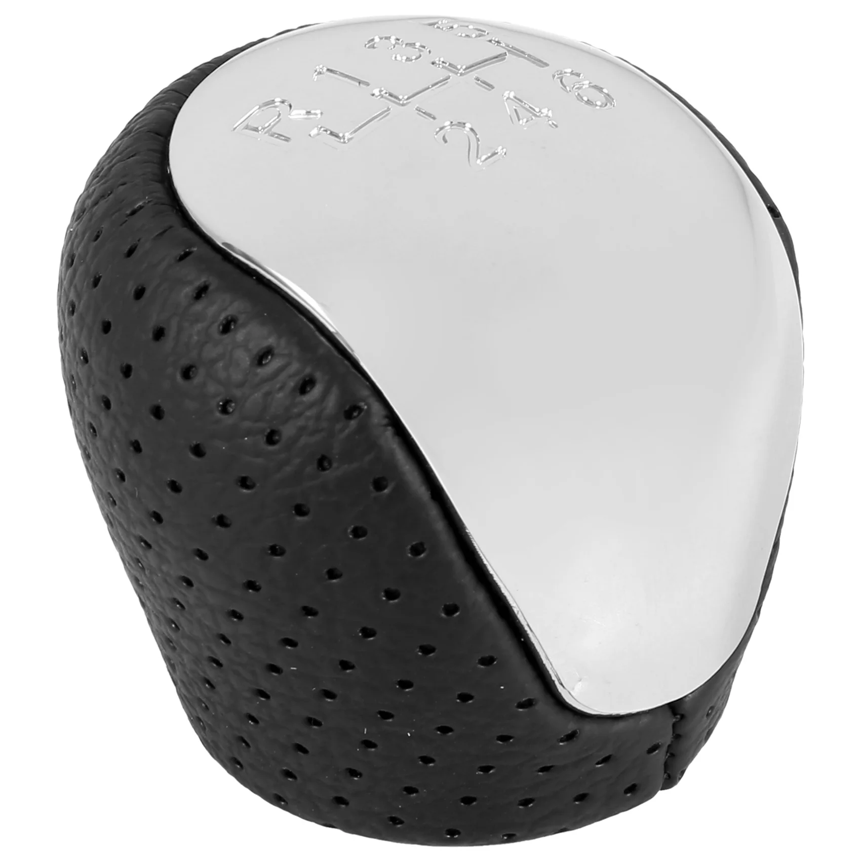 

Спортивная Перфорированная кожаная ручка переключения передач хромированная 6-скоростная для I30 IX35