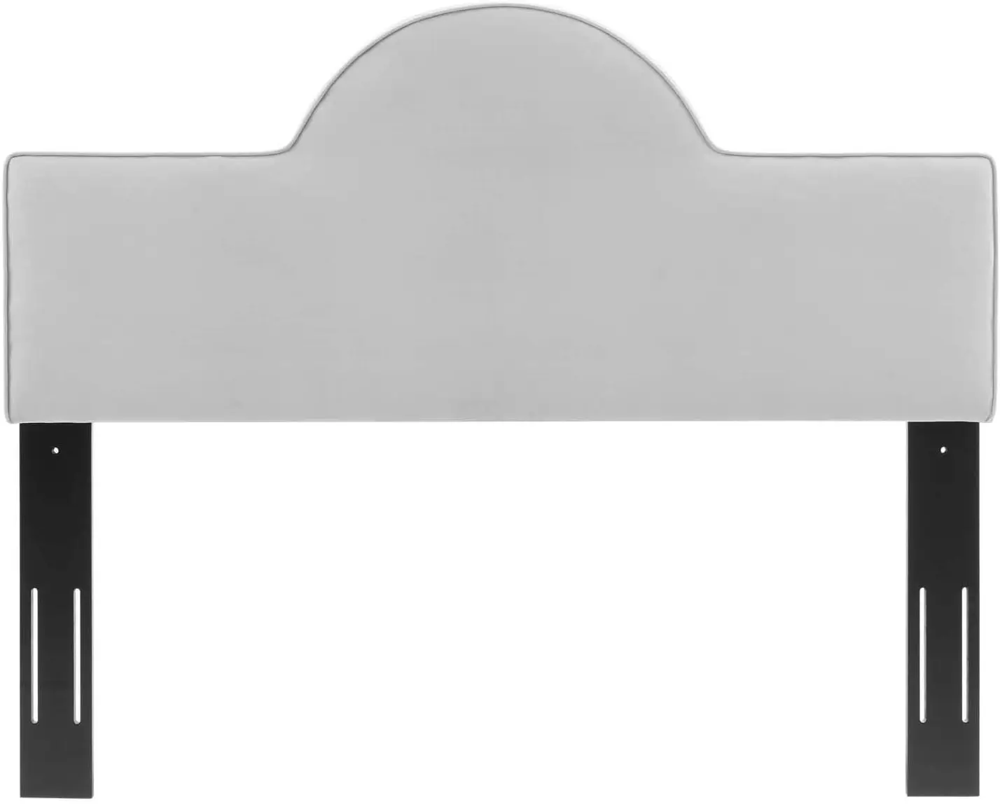 MOD-6304-LGR Dawn King/California King Performance Velvet Headboard, Light Gray