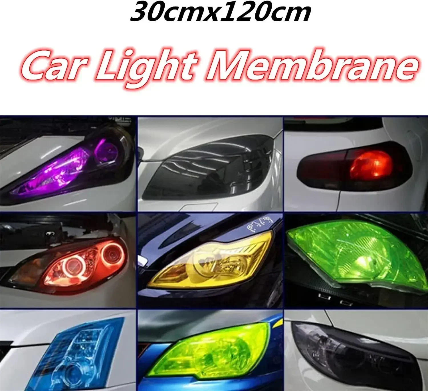 Color Changing Car Headlight Taillight Vinyl Film Wrap