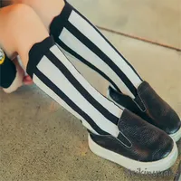 Children spring autumn period boy socks cotton sock baby girl floor socks kid students cartoon socks knee high leg warm 2