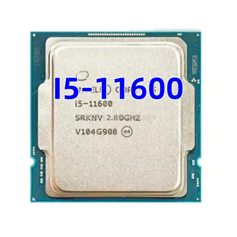 Nuovo Supporto I5 11600 I5 -11600 Z590 11Th Gen Rocket Lake 6-Core 2.8 Ghz Lga 1200 65W Cpu Desktop