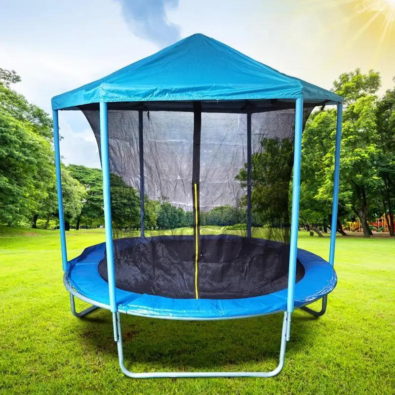 Trampoline Tent Cover UV Resistant Trampoline Tent Covers With Top Mounted  Bracket Universal Oxford Fabric For Sun Protection - AliExpress