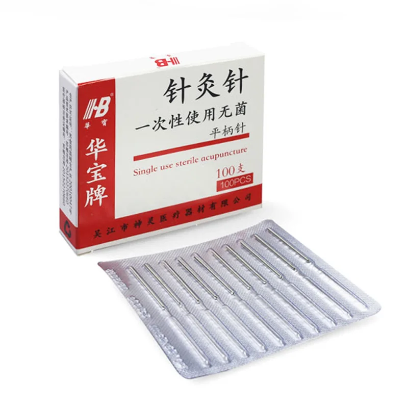 100 Aluminum Foil Independent Packing Disposable Sterile Acupuncture Needle Zhenjiu Acupuntura Asepsis Beauty Massage disposable acupuncture needle