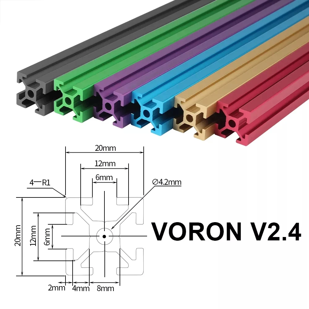 

Комплект рамок для экструзионного профиля 3D принтера FYSETC V2.4 350 мм европейский стандартный алюминий Profile Kit для 3D принтера Voron 2,2/2.4