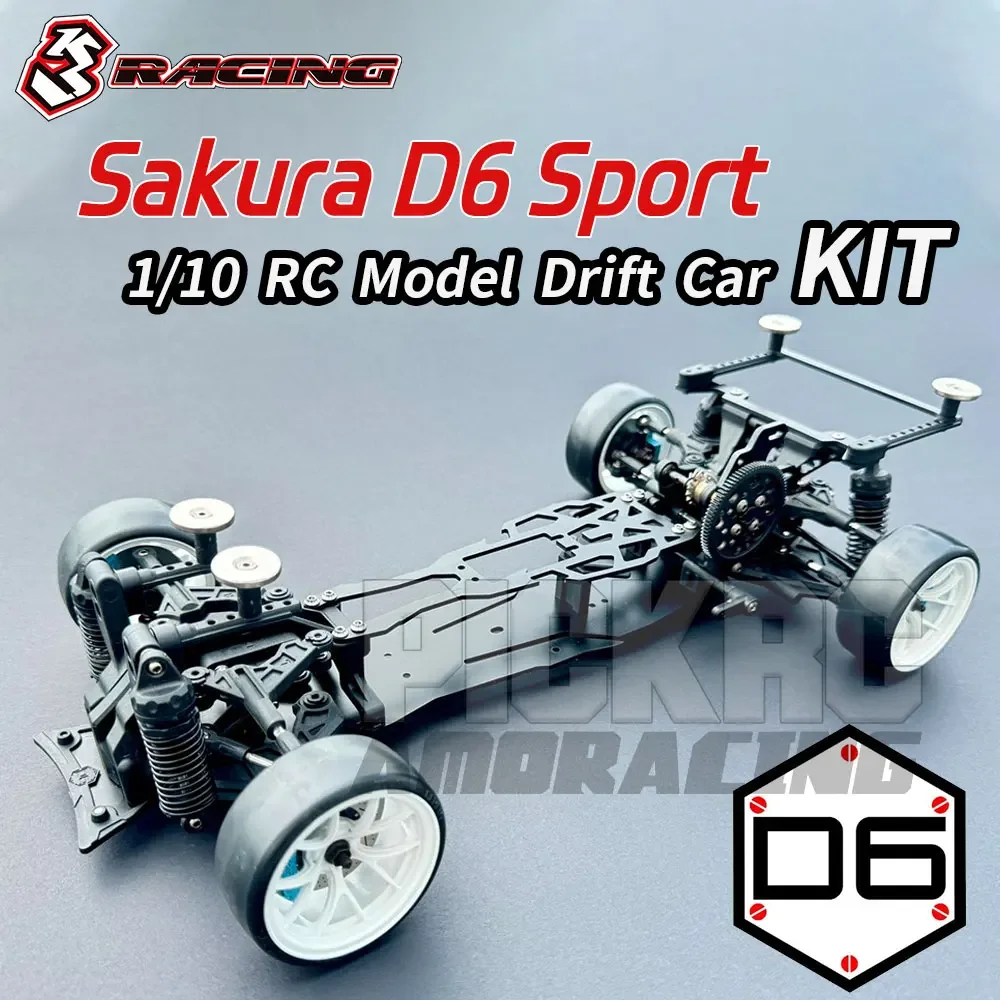3RACING Sakura D6 Sport D6S KIT 1/10 RC Electric Remote Control Model Car Rear Drive Drift Car Frame Adults Children Toys 1