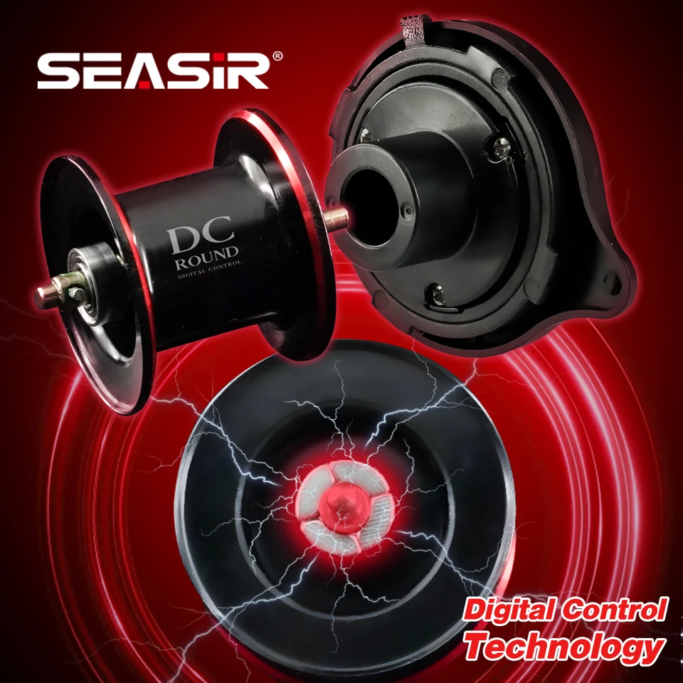SEASIR DC-ROUND ベイトキャスティングリール DCドラムリール 真鍮ギア