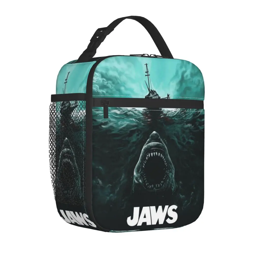 Jaws Th Anniversary Zubehör Isolierte Lunchtasche für Büro, Lebensmittelbox, tragbare Thermo-Kühlbox, Lunchbox – Detail 2