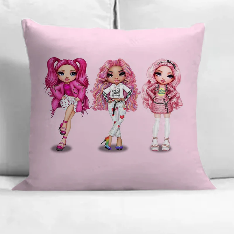 

Rainbow High Pillowcases 40x40 Cushions Double-sided Printing Decorative Pillowcase 45x45 Pillow Covers Decorative Cushion Cover