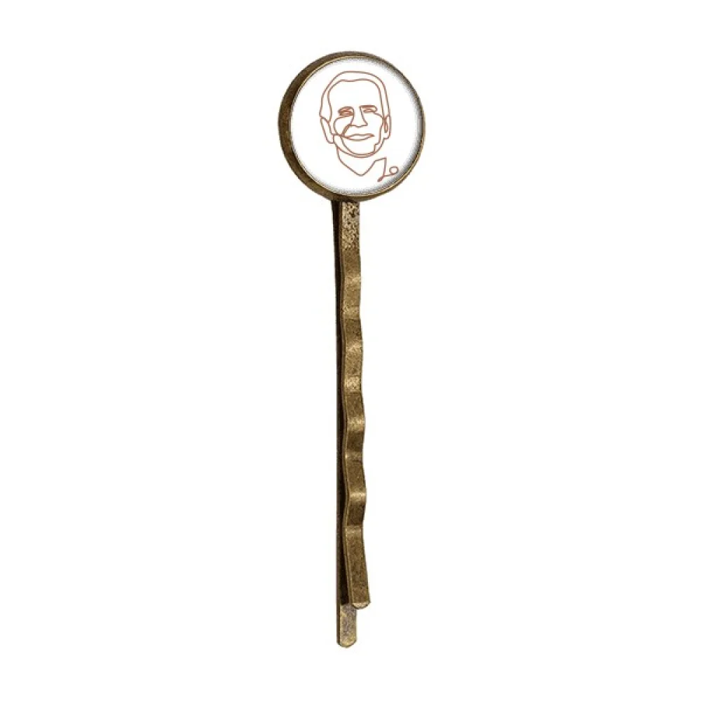 

USA President Individual Biden Art Profile Retro Metal Hair Bobby Pin Headwear