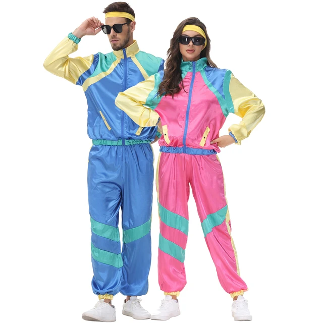80s Height Of Fashion Shell Suit Costume, Mens