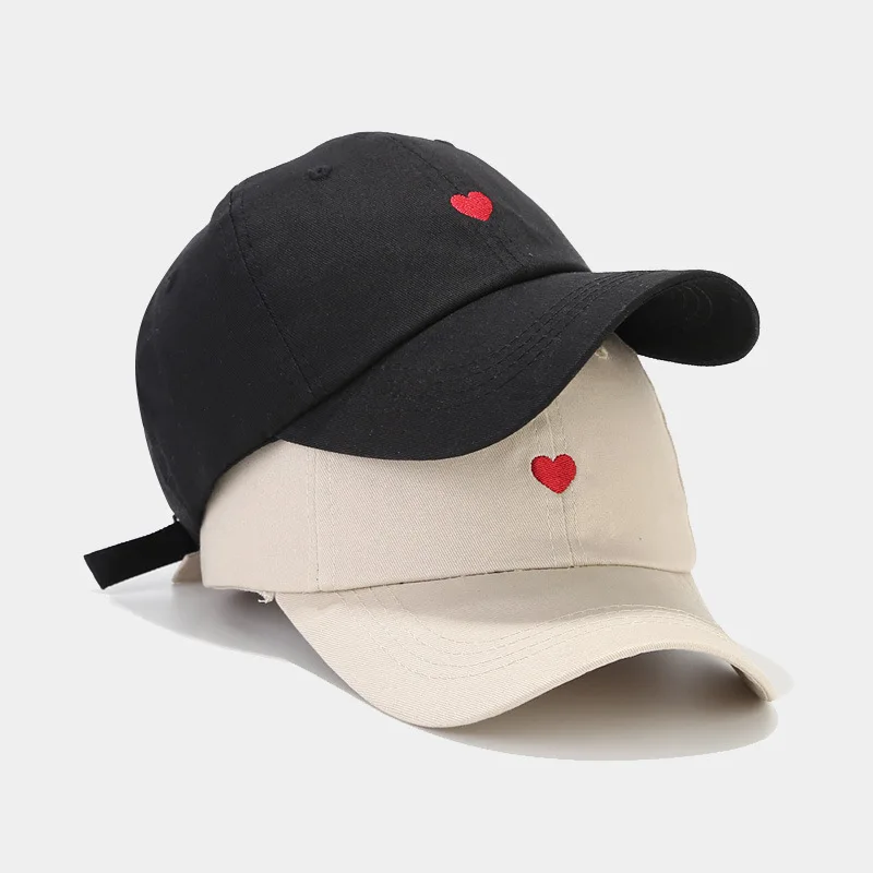Men's Women's New Designer Baseball Caps Heart Love Embroidered Visor Hats Unisex