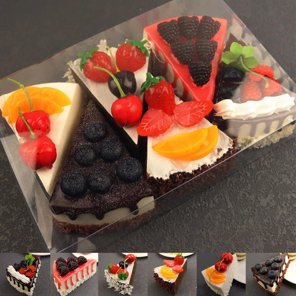 Description Picture 6 of itemArtificial Fruit Cakes Dessert Fake Food Bread Simulation Cake Model Decoration Photography Props Display Ornament Kids Toys