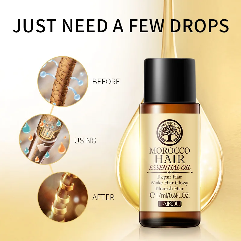 Hair Care Moroccan Pure Argan Oil Hair Essential Oil For Dry Types Multi-functional Hairs Care Products Woman для волос hair treatment oil