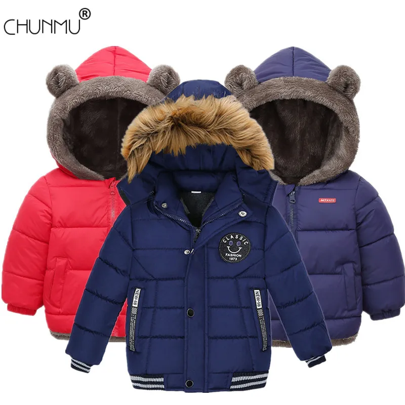 Happy Cherry Toddler Down Jacket Removable Hooded Windproof Snow Winter Coat Outwear 