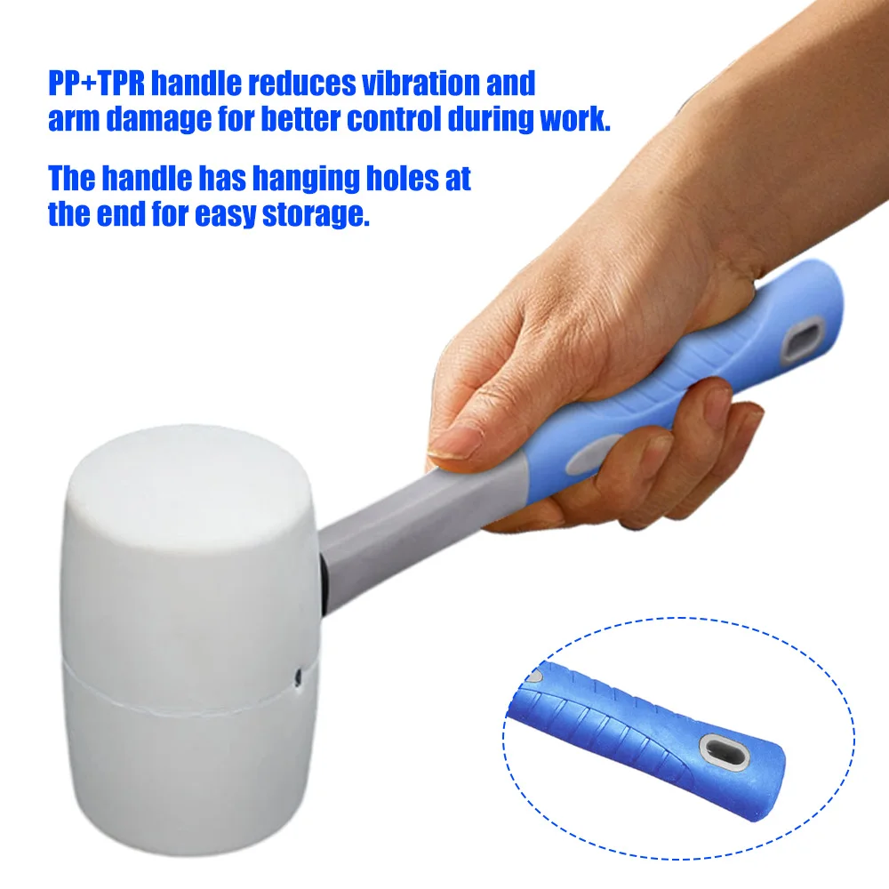 Installation Hammer Rubber Hammer 8oz/16oz Non-Slip Handle for Wood Floors Tile