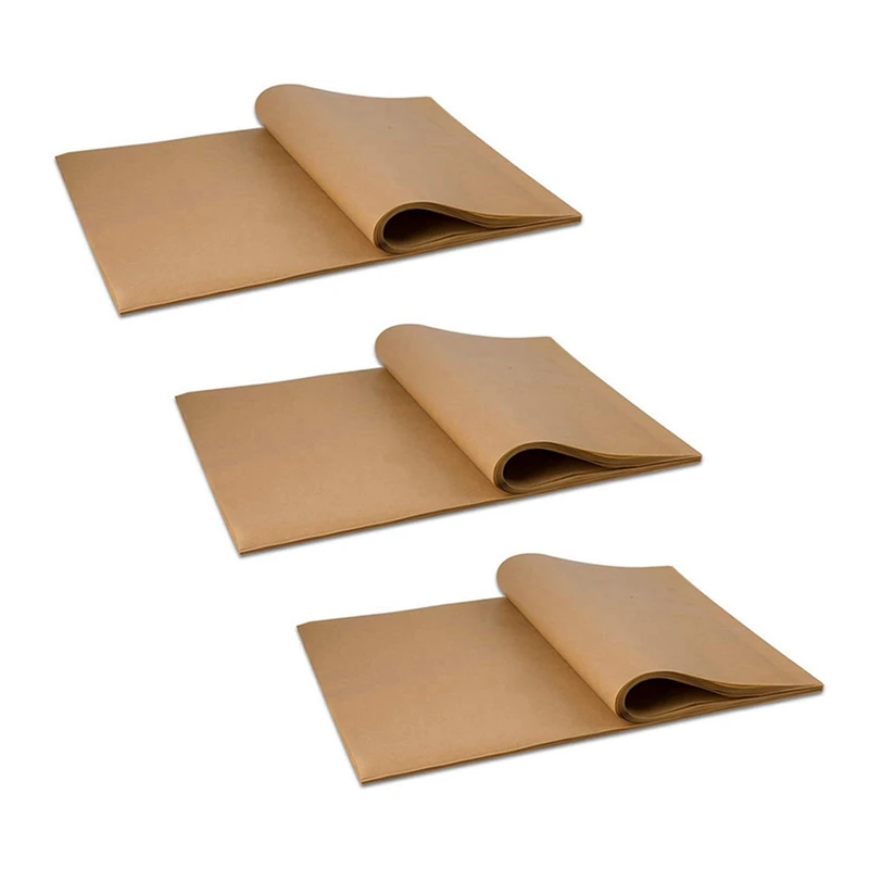 

300Pcs Unbleached Parchment Paper, Precut Baking Liners Sheets Paper,Non-Stick, Water Proof, Oil Proof, Heat Resistant