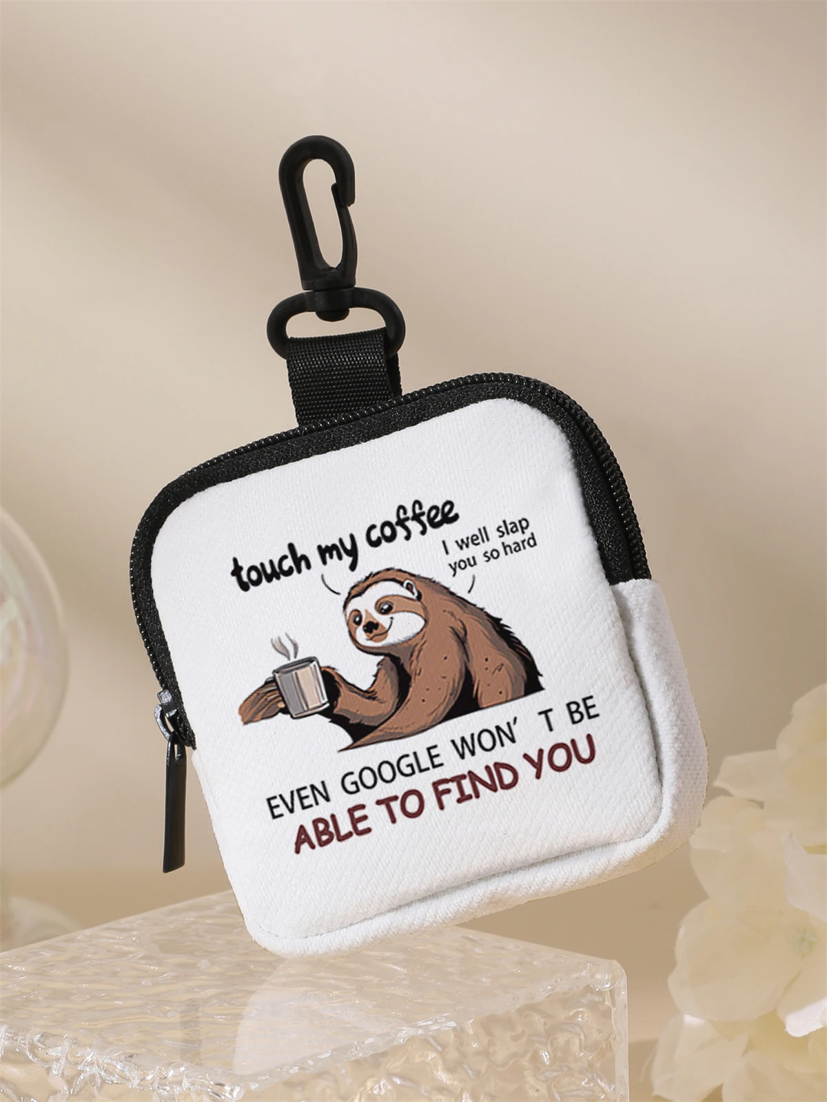 Sloth patterned large capacity coin wallets, digital printed wallets, and storage bags are ideal choices for gift giving