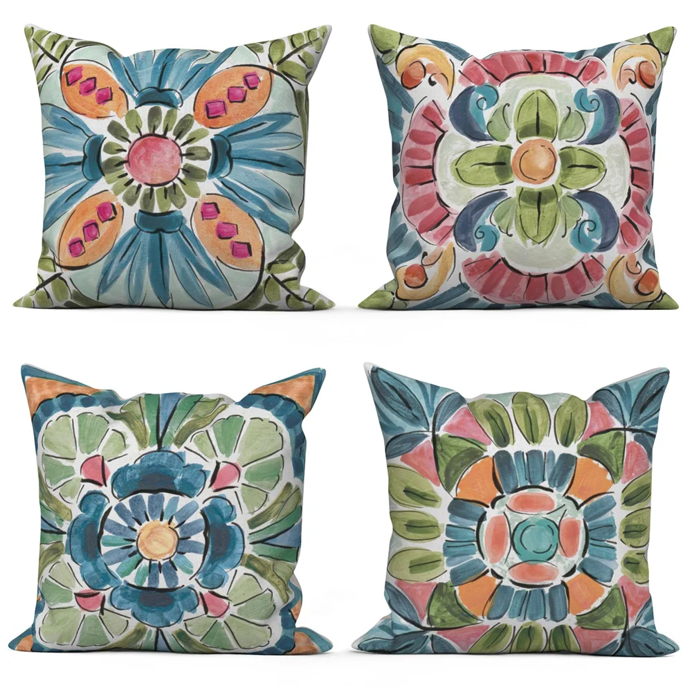 

Decorative Cushion Cover Home Sofa Geometric Painting Pillowcase Nordic Style Throw