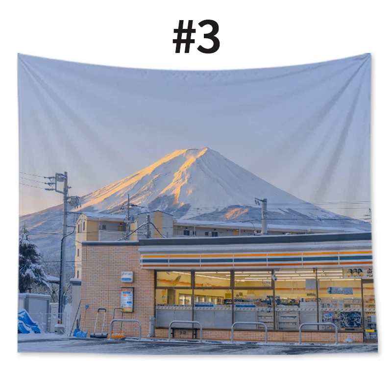 

Japanese Landscape Washable Background Wall Cloth Decal Home Bedroom Decoration Tapestry