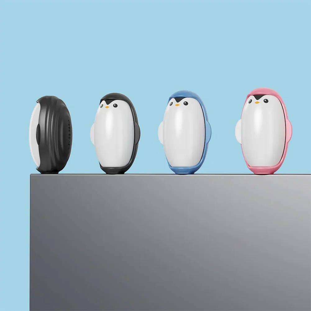 Penguin Shape Lint Roller Reusable Portable Mini Lint Roller Small Lint Remover Roller Suitable for Pet Hair Clothing Cleaning 2