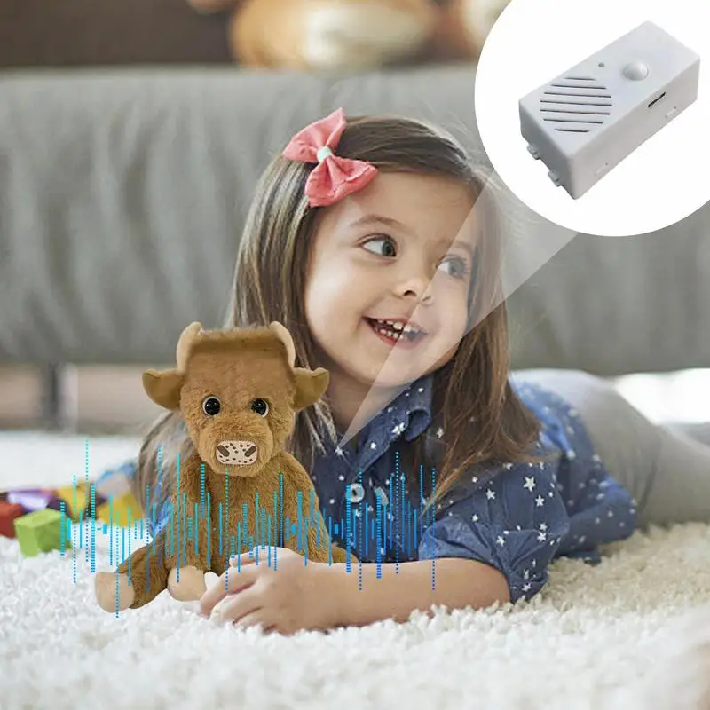 35 Seconds Stuffed Bear Voice Box Voice Recorder Device Creative DIY Custom Message for Stuffed Animal Plush Toy Baby Dolls 4