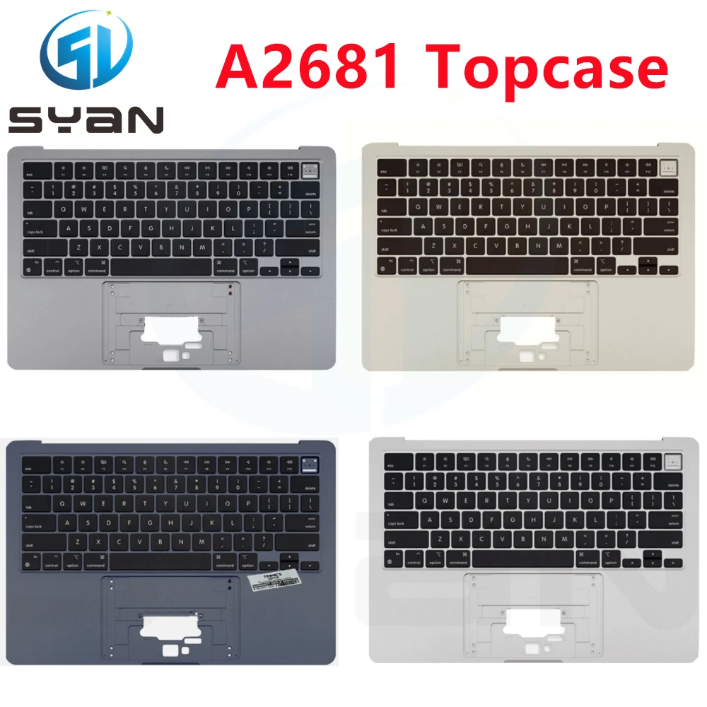 2022 Nuovo A2681 Topcase Palmrest Con Tastiera Americana Per Macbook Air 13 "Retina M2 A2681 Top Case Con Tastiera E Retroilluminazione