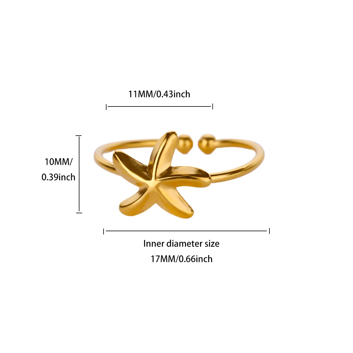 Stainless Steel Ring For Women Hypoallergenic Adjustable Ring
