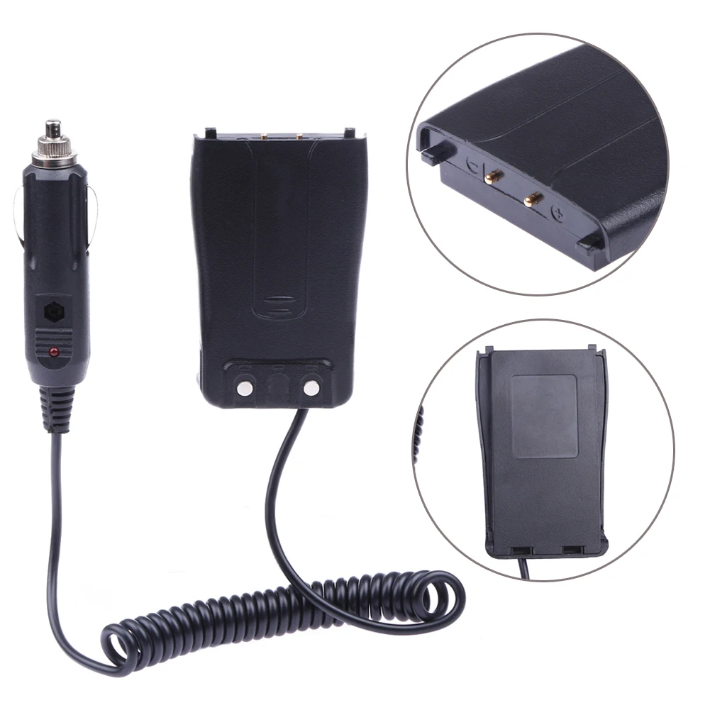 DC 12V Car Charger Battery Eliminator for Baofeng BF-888s 777 666s Radios Walkie Talkie Charging Accessories