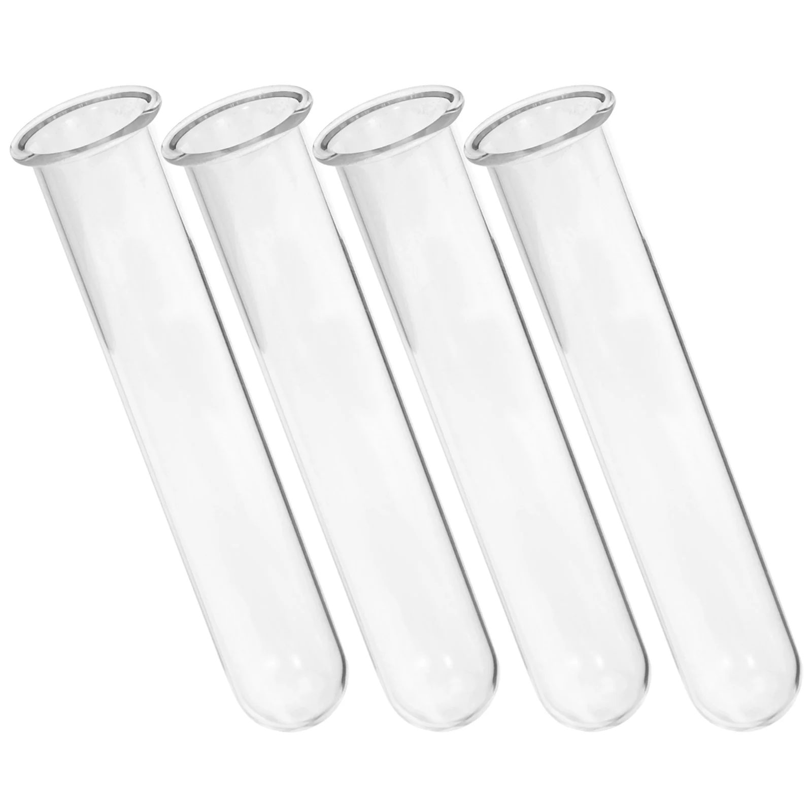 4 Pcs Hydroponic Test Tube Vase Terrarium Plant Propagation Tubes Flower Mini Vases Transparent Glass Flowers 3