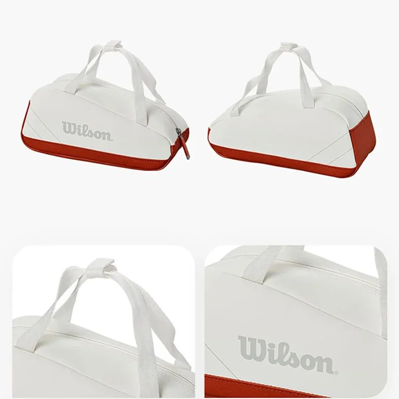 Wilson Tennis Racket Bag Small Hand Bag French Open Co-Branded Model Tennis Accessories Bag Mini Travel Bag Racquet Sports 4