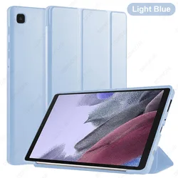 Premium Shockproof PU Leather Tablet Case with Trifold Stand & Auto Wake/Sleep Cover (Light Blue)